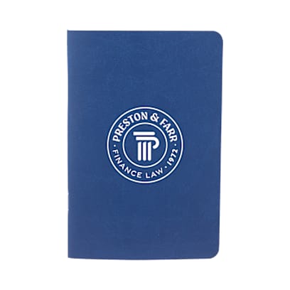 4" x 6" FSC® Recycled Pocket Stapled Notebook custom branded corporate gift