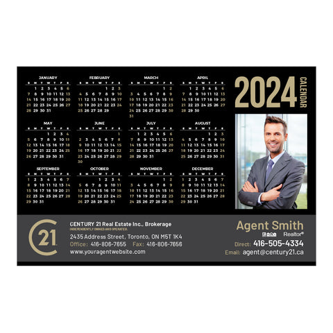C21 Year-At-A-Glance Calendars - BLK