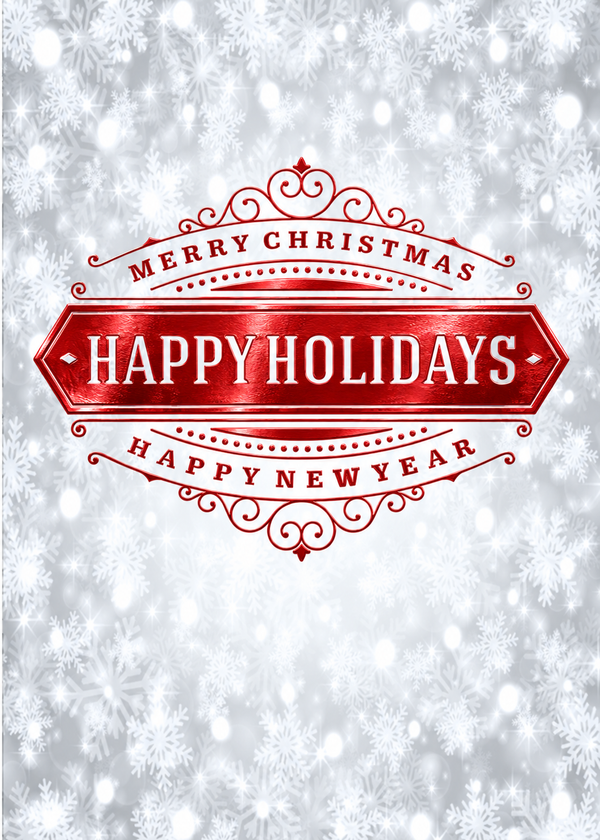 Flat Foil front — Holiday Cards - FT108