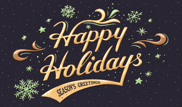 Flat Raised Spot Gloss front — Holiday Cards - FT119
