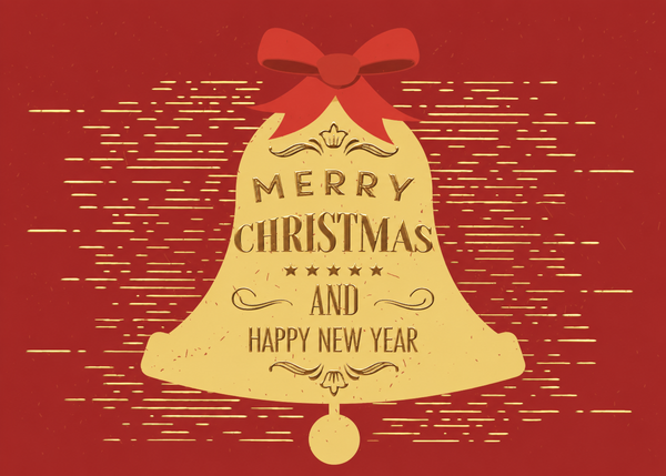 Flat Foil front — Holiday Cards - FT122