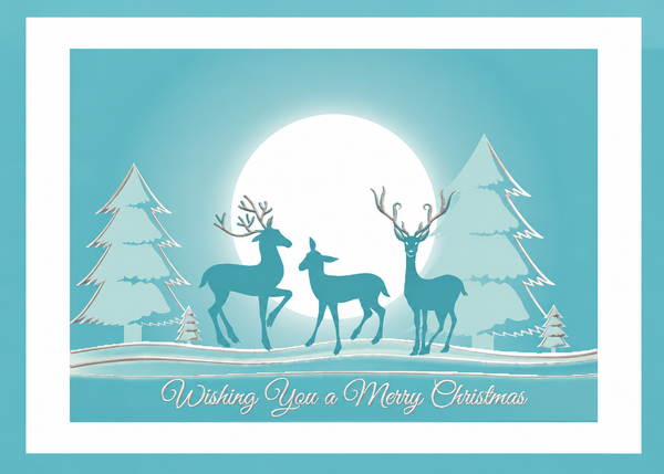 Flat Foil front — Holiday Cards - FT123