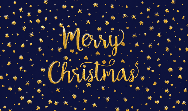 Flat Raised Spot Gloss front — Holiday Cards - FT125