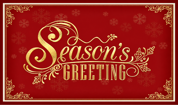 Flat Foil front — Holiday Cards - FT126