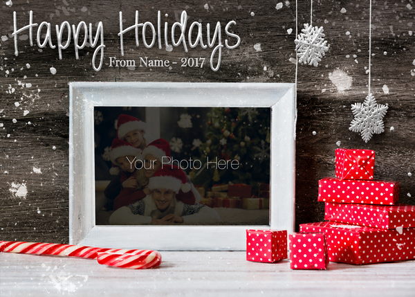 Flat Foil front — Photo Holiday Cards - PH104