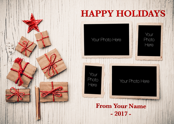 Flat Foil front — Photo Holiday Cards - PH111