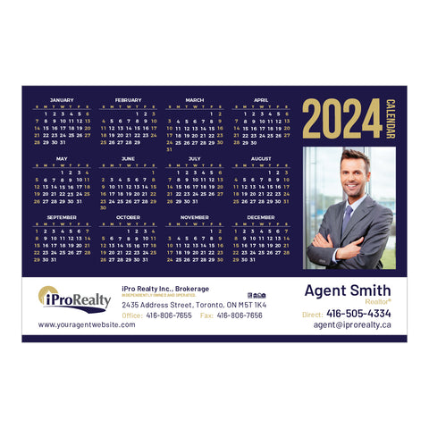 iPro Realty Year-At-A-Glance Calendars - BLK