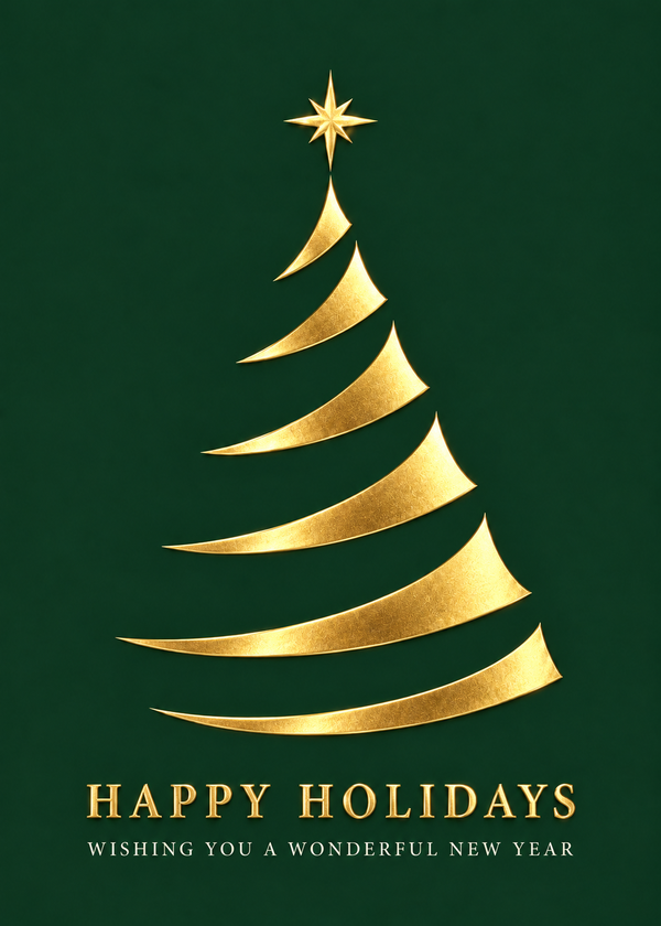 Flat Foil front — Modern Evergreen - FT204