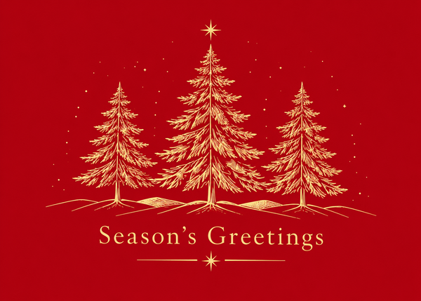 Flat Standard front — Golden Evergreen Trees - FT205