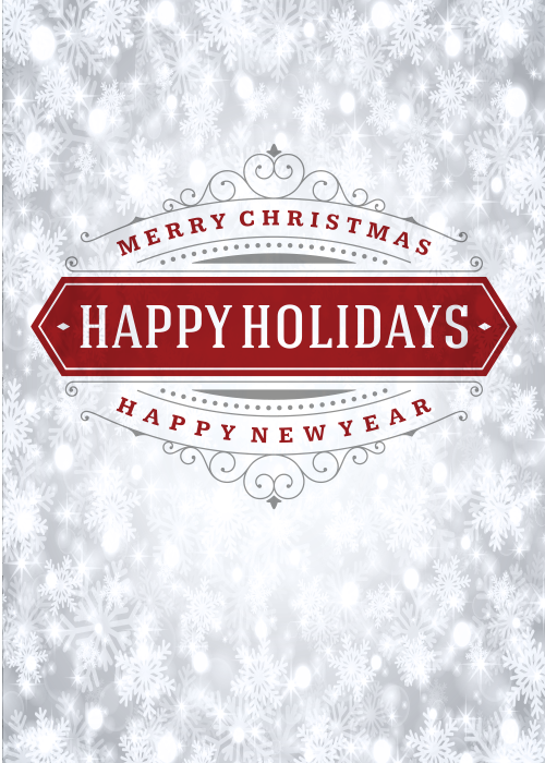 Flat Standard front — Holiday Cards - FT108