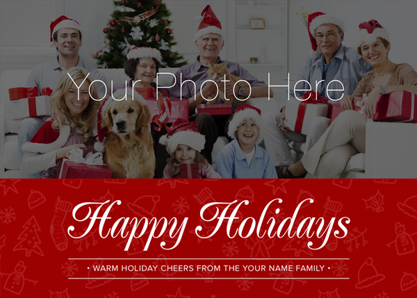 Flat Standard front — Photo Holiday Cards - PH102