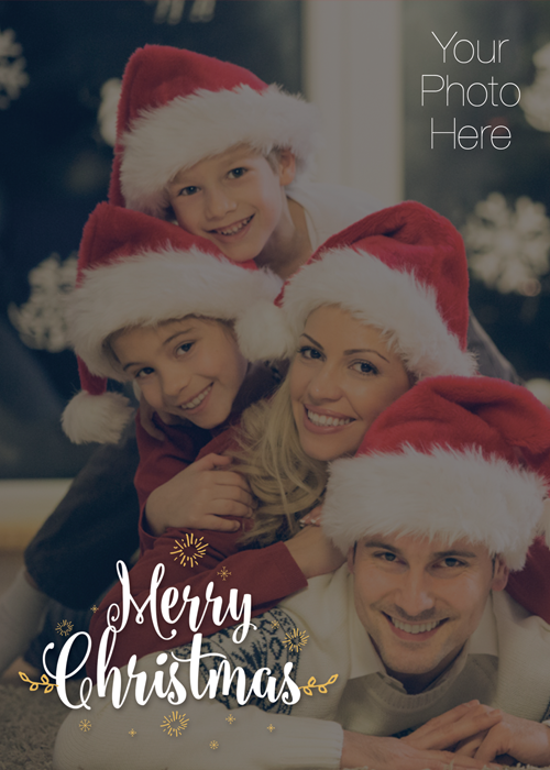 Flat Standard front — Photo Holiday Cards - PH119