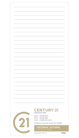 C21 Note Pads - 3.5" x 8.5" - Slim 2 - New Era Print Solutions