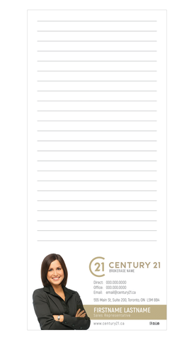 C21 Note Pads - 3.5" x 8.5" - Slim 3 - New Era Print Solutions