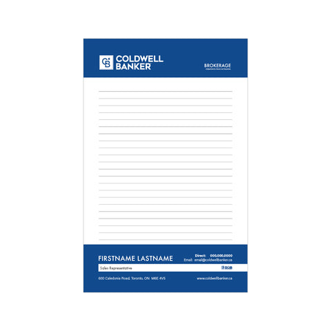 CB Notepads - 5.5" x 8.5" - Half Page 1