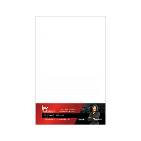 KW Notepads - 5.5" x 8.5" - Half Page 1