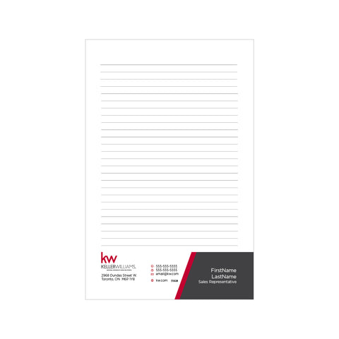 KW Notepads - 5.5" x 8.5" - Half Page 2