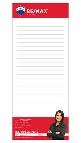 Remax Notepads - 3.5" x 8.5" - Slim 1