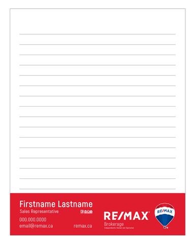 Remax Notepads - 4.25" x 5.5" - Quarter Page 2