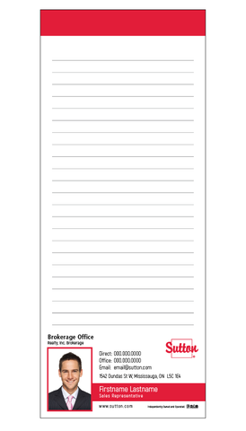 Sutton Notepads - 3.5" x 8.5" - Slim 2