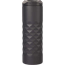 elleven™ Leak Proof Copper Vacuum Tumbler 16oz — Black (BK) — blank back view