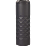 elleven™ Leak Proof Copper Vacuum Tumbler 16oz — Black (BK) — blank back view — 8