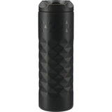 elleven™ Leak Proof Copper Vacuum Tumbler 16oz — Black (BK) — decorated back view — 5