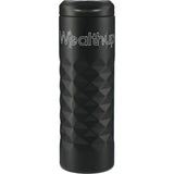 elleven™ Leak Proof Copper Vacuum Tumbler 16oz — Black (BK) — decorated front view — 4
