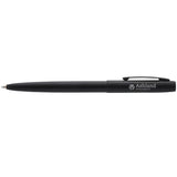 Rite in the Rain All Weather Metal Clicker Pen — Black (BK) — decorated product view — 2