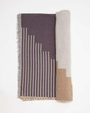 tentree Organic Cotton Peaks Woven Blanket 1010-06 — Gray (GY) — view 2