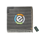 tentree Organic Cotton Peaks Woven Blanket 1010-06 — Gray (GY) — view 1