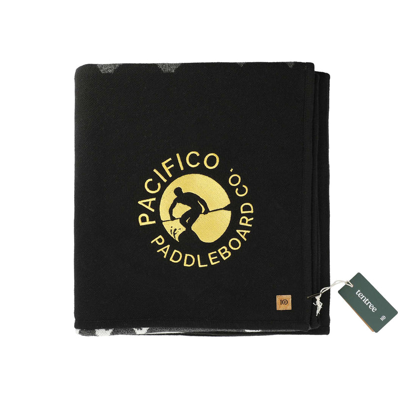 tentree Organic Cotton Juniper Blanket 1010-07 — Black (BK) — view 1