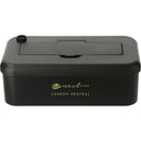 Bamboo Fiber Lunch Box with Utensils 1022-14 — Black (BK) — view 2