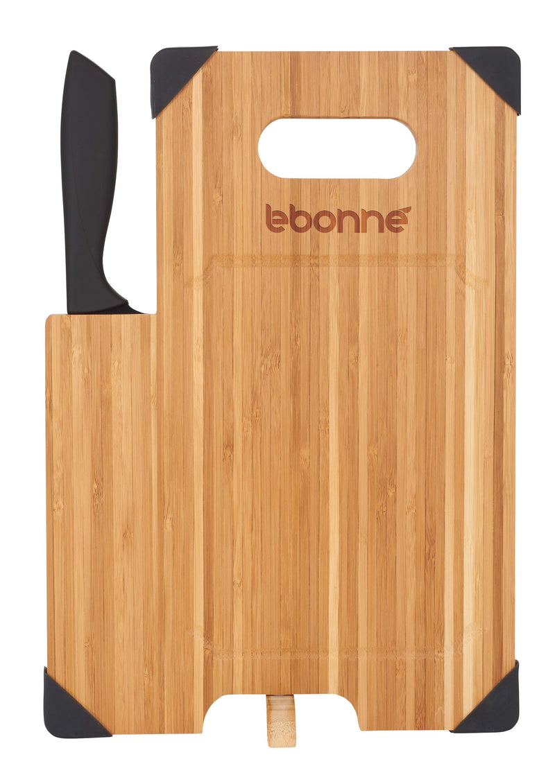 Bamboo Cutting Board with Knife 1031-49 — Natural (NT) — view 1