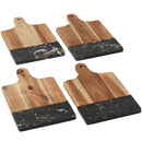 Black Marble and Wood Cutting Board 1033-64 — Black (BK) — view 7