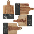 Black Marble and Wood Cutting Board 1033-64 — Black (BK) — view 6