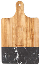 Black Marble and Wood Cutting Board 1033-64 — Black (BK) — view 1