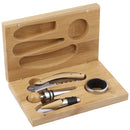 4 Piece Bamboo Wine Gift Set 1033-80 — Natural (NT) — view 3
