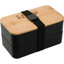 Stackable Bamboo Fiber Bento Box 1033-85 — Black (BK) — view 2