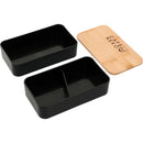 Stackable Bamboo Fiber Bento Box 1033-85 — Black (BK) — view 6