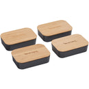 Bamboo Fiber Lunch Box with Cutting Board Lid 1033-93 — Black (BK) — view 8