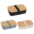Bamboo Fiber Lunch Box with Cutting Board Lid 1033-93 — Black (BK) — view 2
