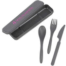 Bamboo Fiber Cutlery Set 1033-94 — Black (BK) — view 6