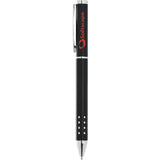 Tuscany Ballpoint — Black (BK) — decorated front view — 2