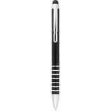 Preston Dual Ballpoint Stylus — Black (BK) — blank front view — 10