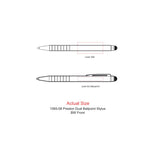 Preston Dual Ballpoint Stylus — Silver — blank product view — 5