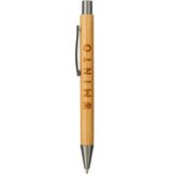 Bamboo Quick-Dry Gel Ballpoint — Natural (NT) — decorated front view — 2