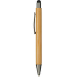 Bamboo Quick-Dry Gel Ballpoint Stylus — Natural (NT) — blank front view — 4