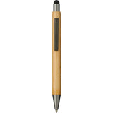 Bamboo Quick-Dry Gel Ballpoint Stylus — Natural (NT) — blank front view — 3