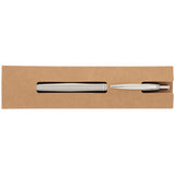 Recycled Stainless Steel Ballpoint Pen — Silver (SL) — blank front view — 7